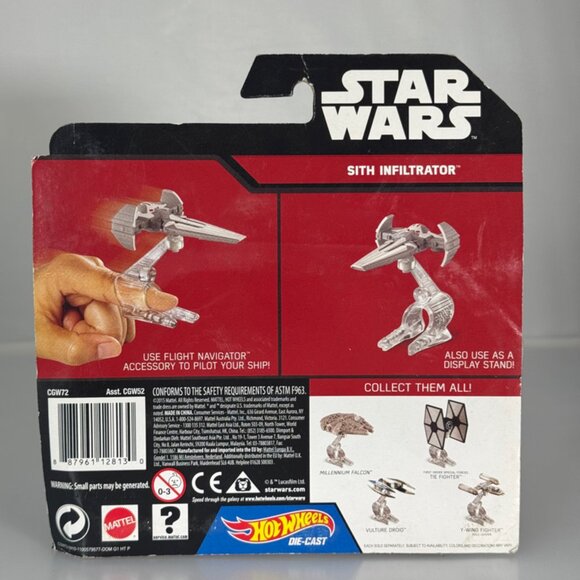 Hot Wheels Star Wars Starships Sith Infiltrator 2015 - Picture 6 of 8